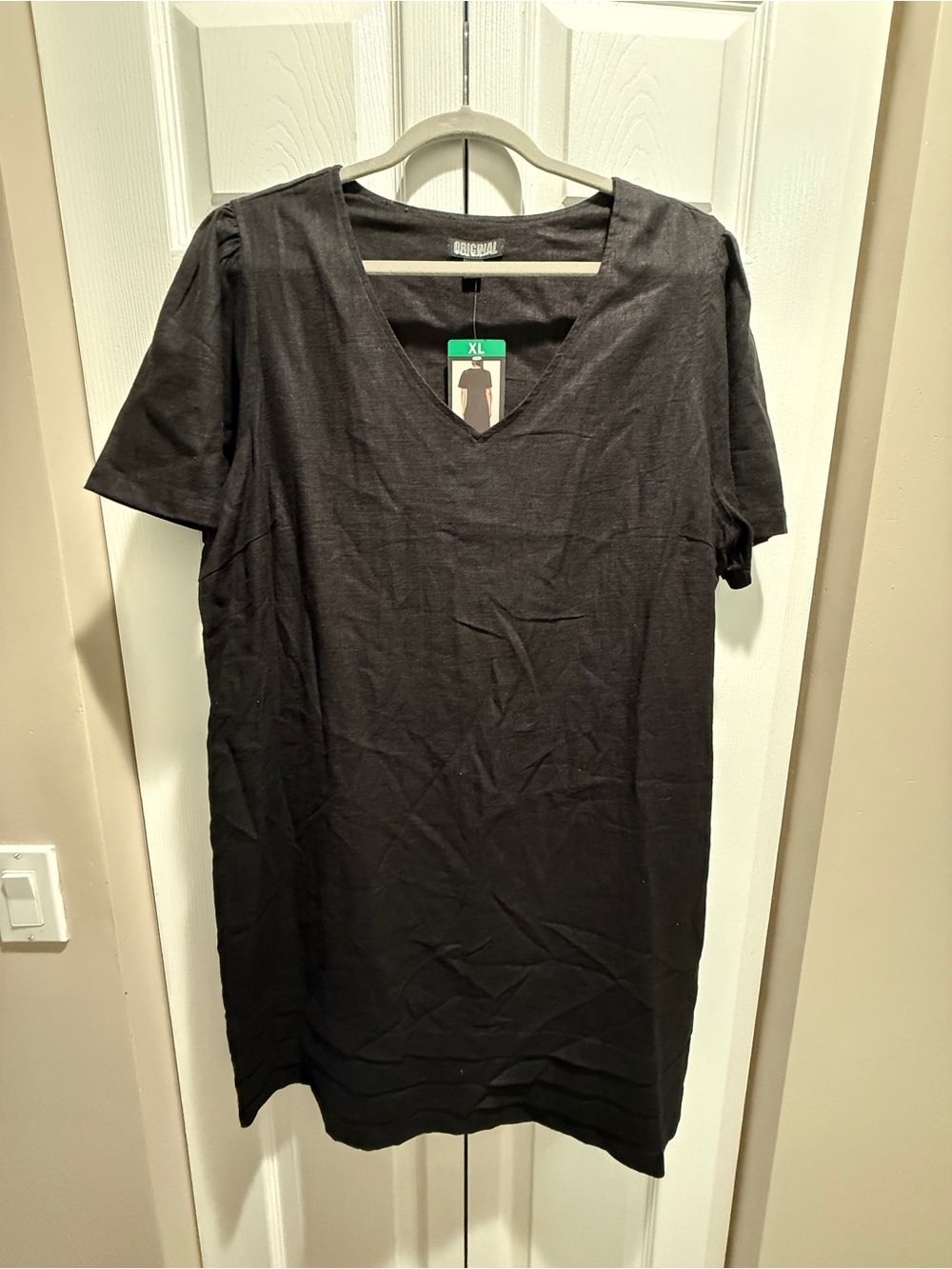 Black V-Neck Dress
